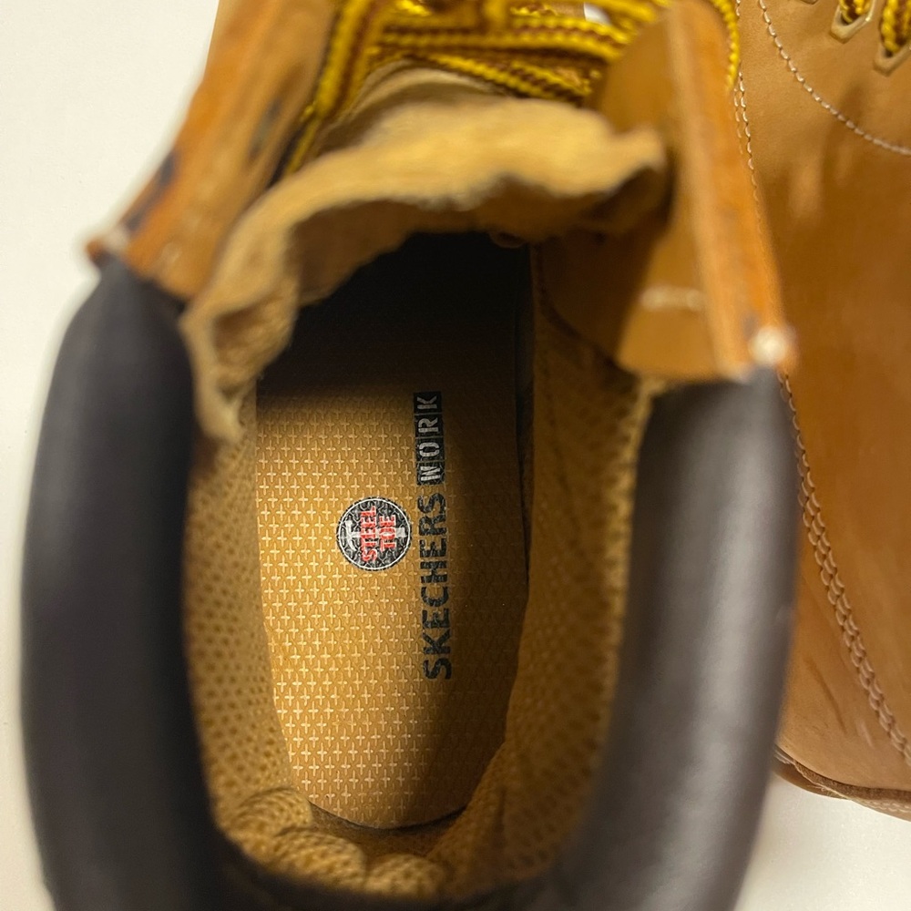 Skechers Tan Steel Toe Boots - Picture 9 of 16